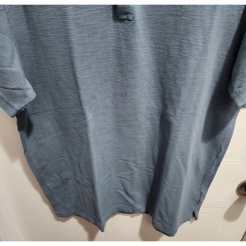 Banana Republic Short Sleeve Polo Shirt‎ Men's Size Large 100% Cotton Blue